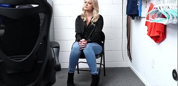  Sexy milf Lisey Sweet spreas her legs wide open to be fucked by the Officers huge dong